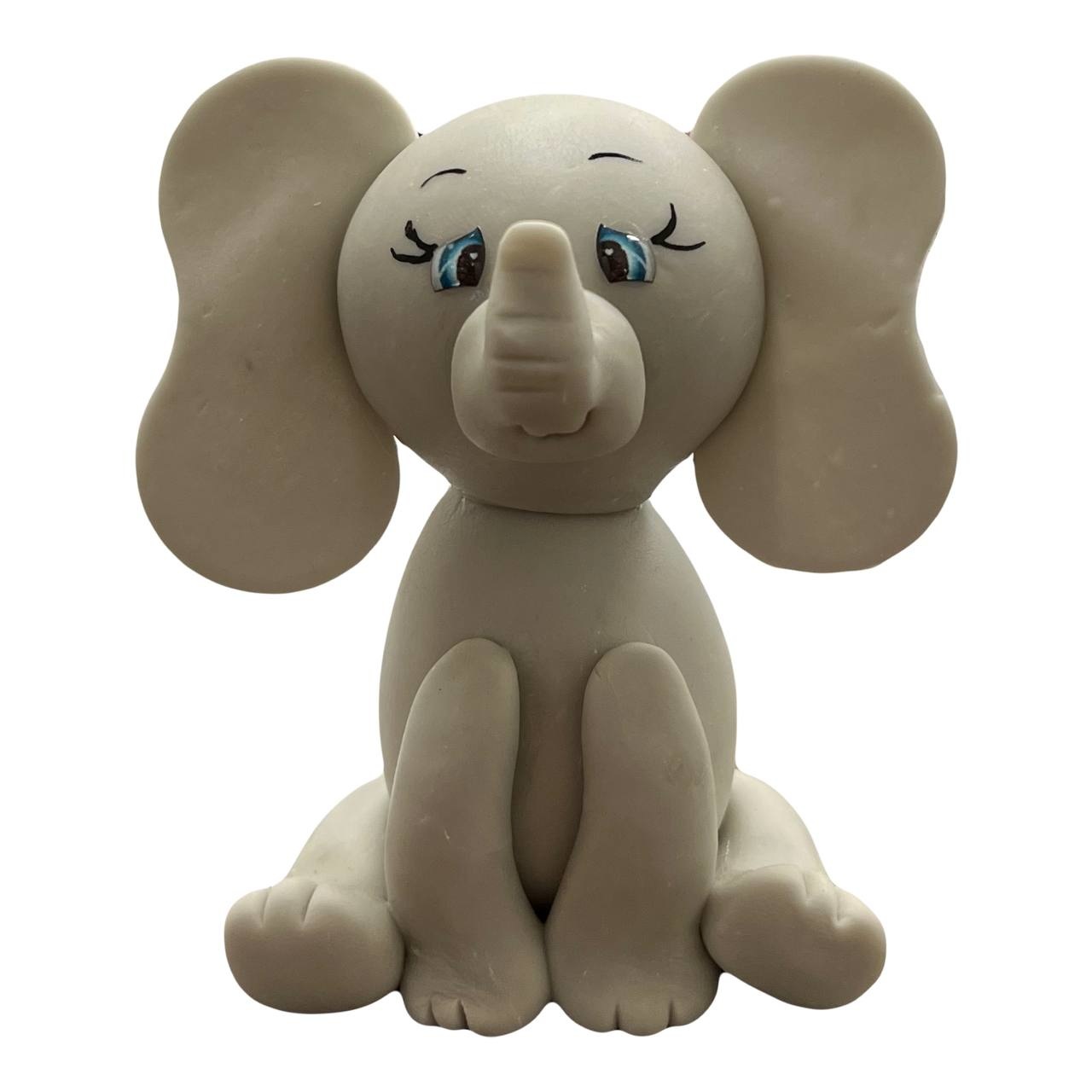 ELEFANTE SAFARI BEBE 3 PORCELANA FRIA (A5) #15