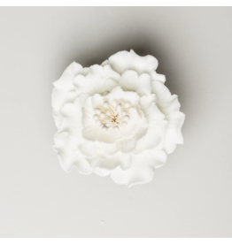 SUGAR FLOWER PEONY WHITE 2.5"