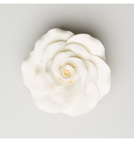 SUGAR FLOWER QUEEN ELIZABETH ROSE IVORY 3.5"