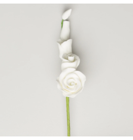 SUGAR FLOWER ROSE FILLER MINI WHITE 2.5"