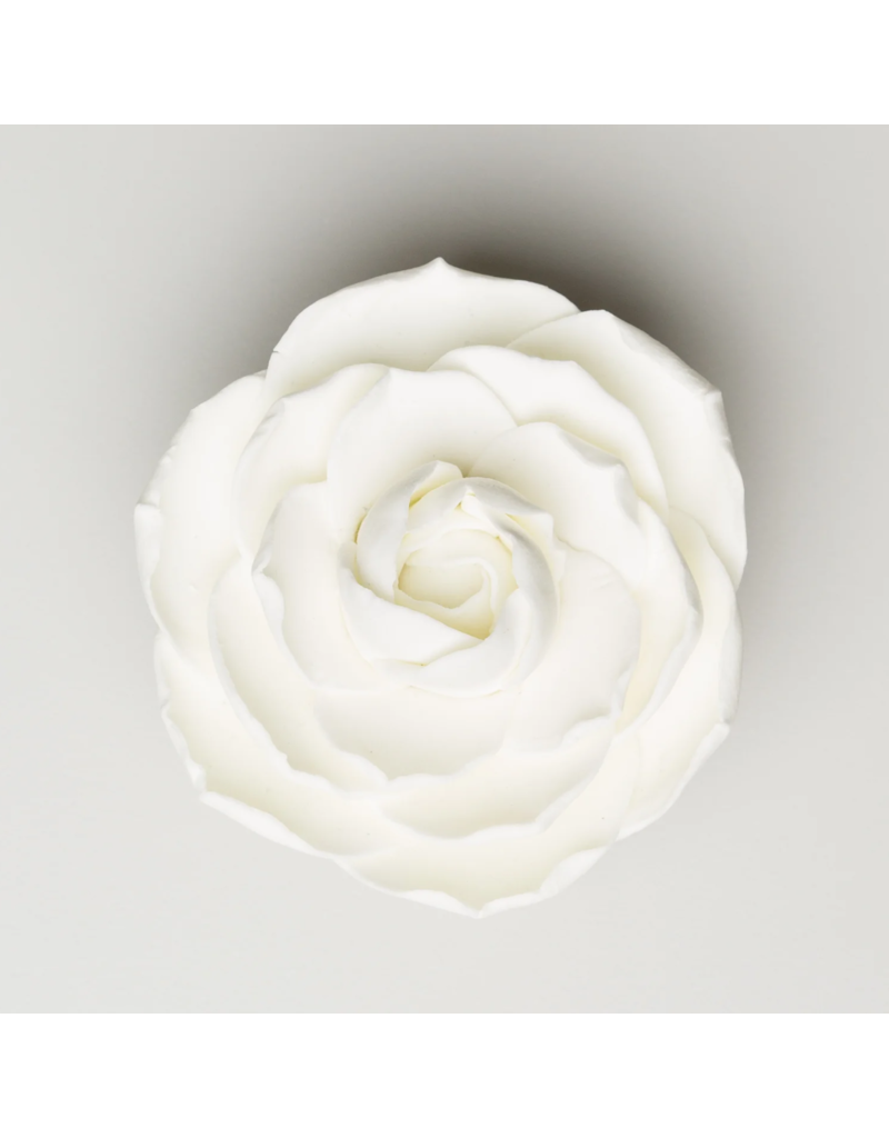 SUGAR FLOWER CAMELLIA WHITE 3"