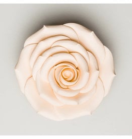 SUGAR FLOWER ROSE IVORY 3.5"