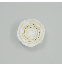 SUGAR FLOWER RANUNCULUS  WHITE 2"