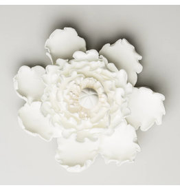 SUGAR FLOWER PEONY WHITE 4"