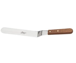 Ateco 1389 Medium Offset Spatula w/ Wooden Handle 