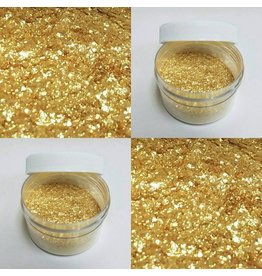 GOLD ANGEL FLAKES NON TOXIC, FOR DECORATIVE PURPOSES ONLY 28GRS