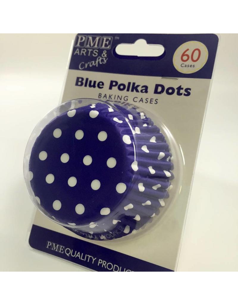 PME BLUE POLKA DOTS STD CUPS 60PK  BC733