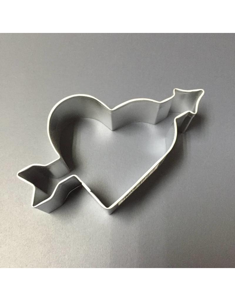 4" HEART W/ ARROW METAL COOKIE CUTTER