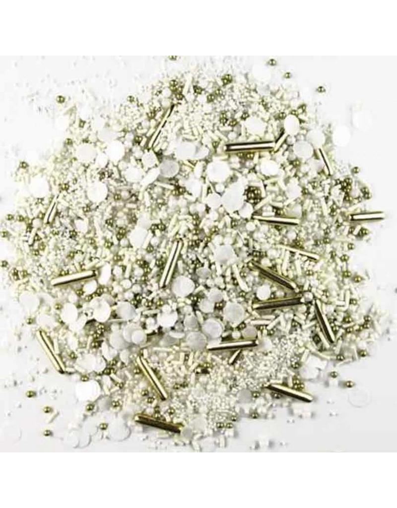 WEDDING WHITE SPRINKLE MIX 4 OZ