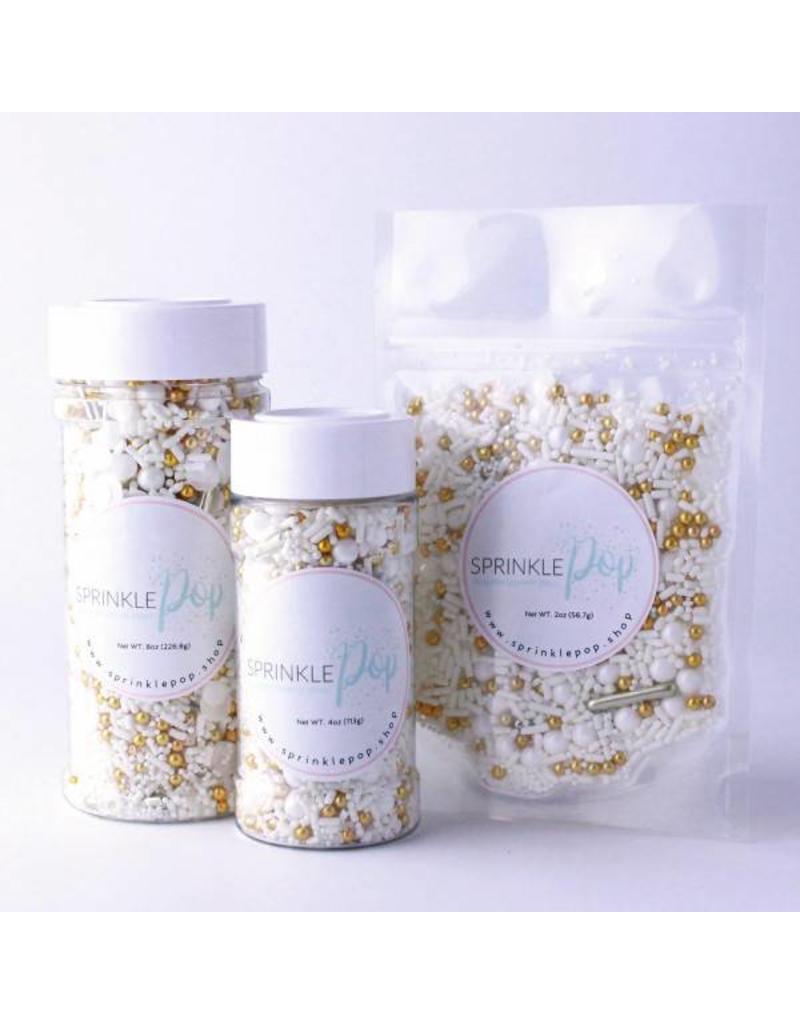 WEDDING WHITE SPRINKLE MIX 4 OZ