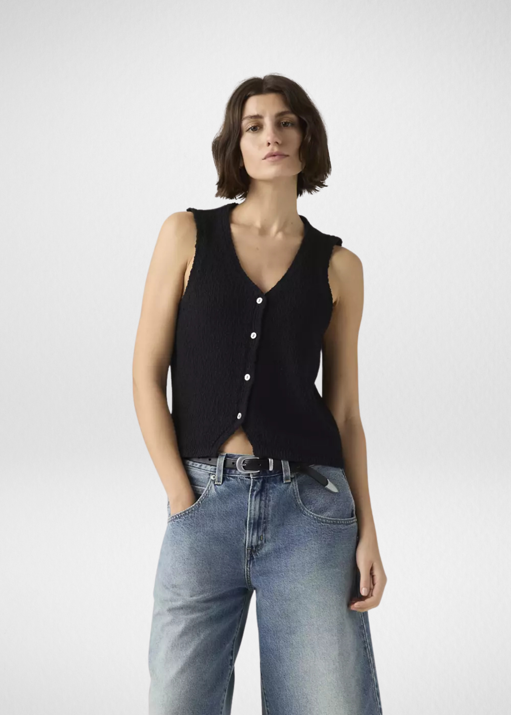 LEVI'S 26 LEVI'S HELEN MINI BOUCLE VEST