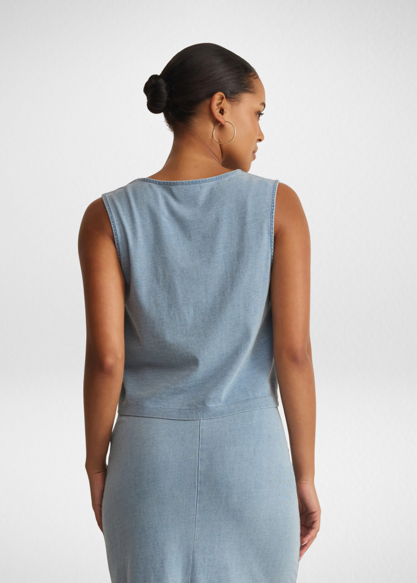 Z SUPPLY 26 Z SUPPLY NOELLE JERSEY DENIM TOP