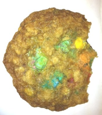 Crunchy Oatmeal, Flax Seed and Mini M&M Cookies