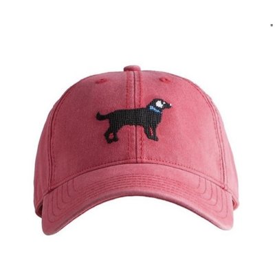 Harding Lane Black Lab Weathered Red Baseball Hat