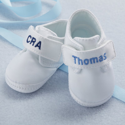 Baby Deer Boy's Kaden Monogram Shoe