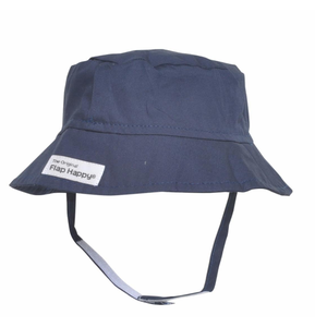 Flap Happy Navy UPF 50 Bucket Hat