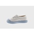 Victoria No Lace Sneaker White with Blue (Azul) Bottom