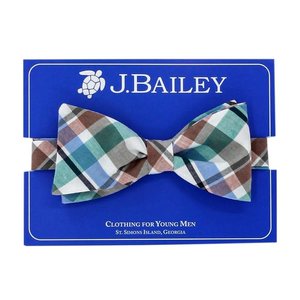 J Bailey Wood Duck Plaid Bow Ties
