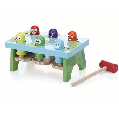 Birchwood Bop & Pop Wooden Birds & Hammer