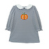 Zuccini Pumpkin Applique Navy Stripe Louisa Knit Dress