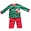 Zuccini Reindeer Green Tee/Red Corduroy Pant Set
