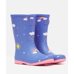 Joules Blue Cloud Printed Welly