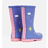 Joules Blue Cloud Printed Welly