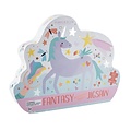 Floss and Rock Fantasy 80PC Butterfly Jigsaw Puzzle with Shaped Box