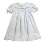 Lullaby Set Tiny Town Heirloom White/Pink Dress