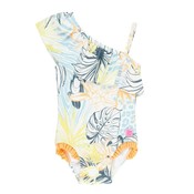 Ruffle Butts Birds of Paradise One Shoulder Ruffle One Piece