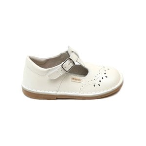 L'Amour Ruthie Stitched Pearl White Maryjane