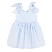 Sophie & Lucas Blue Cul-De-Sac Bow Dress