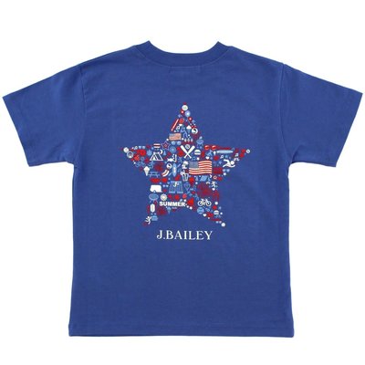 J Bailey Chambray Star Logo Tee
