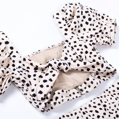 Shade Critters Dalmation Leopard High Waist Bikini