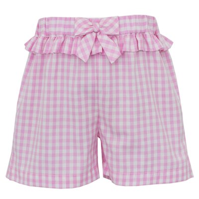 Anavini Cottontails Pink Gingham Short Set