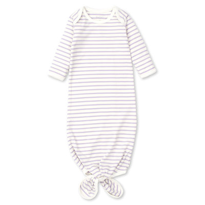 Kissy Kissy Lilac Stripe Knotted Sack Gown