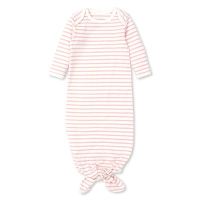 Kissy Kissy Pink Stripe Knotted Sack Gown