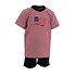 Ishtex Textile Products, Inc Red Flag Applique Boy Shorts Set