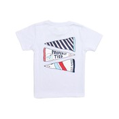 Properly Tied White Americana Pennant S/S Tee