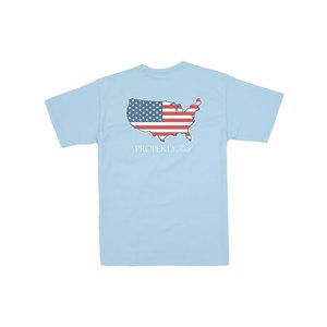 Properly Tied Powder Blue Old Glory S/S Tee