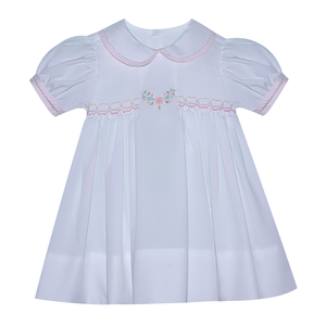 Baby Sen White Reed Dress