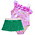 Shade Critters Metallic Palm Hula Girl 1 Shoulder w/Fringe Skirt