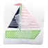 3 Marthas Pink Sailboat Applique Burp