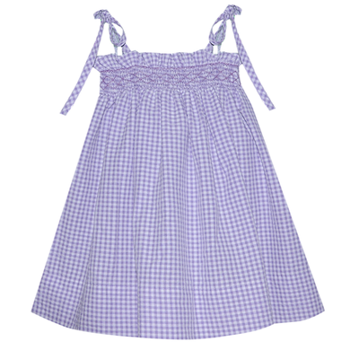 Remember Nguyen Lavender Smocked Charlotte Dress