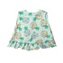 Angel Dear Blue Pretty Pineapples Crossover Ruffle Back Top with Bloomer