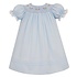 Anavini Claire Light Blue Bishop with Eyelet Trim