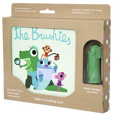 The Brushies Chomps The Dino Brushie & Book Set