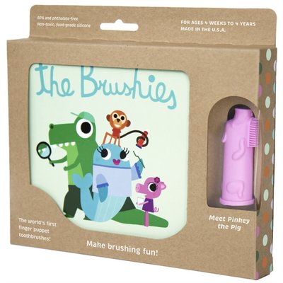 The Brushies Pinkey The Pig Brushie & Book Set