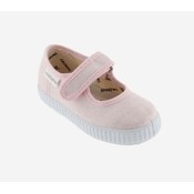 Victoria Metallic Light Rosa Velcro Mary Jane