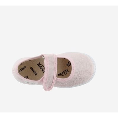 Metallic Light Rosa Velcro Mary Jane